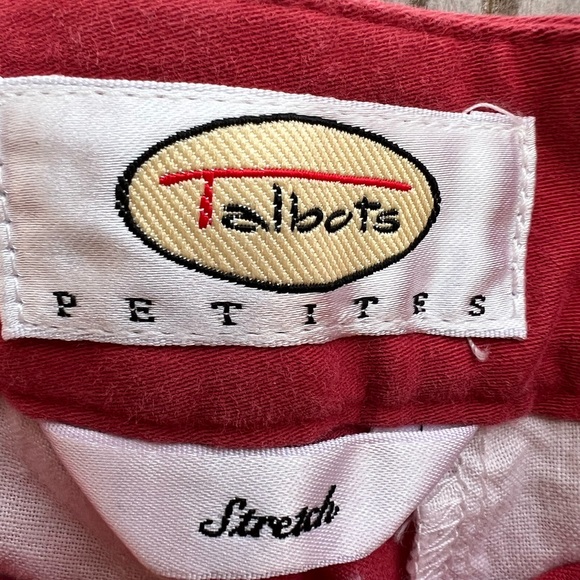 TALBOTS Orange Coral Khaki Pants Women’s 2 Petite NWT NEW - Picture 7 of 11